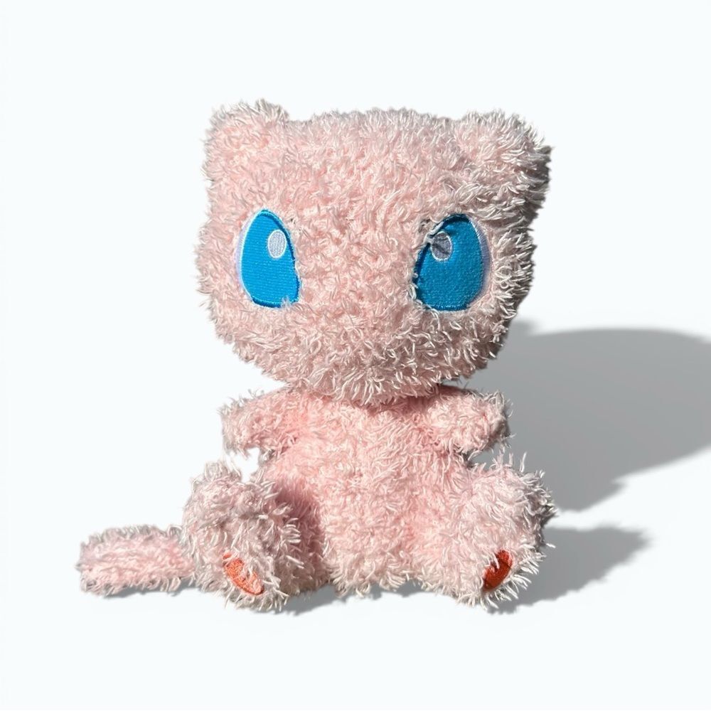 Pokemon Sekiguchi MokoMoko Mew Fluffy Plush Doll Pink Collectible Toy